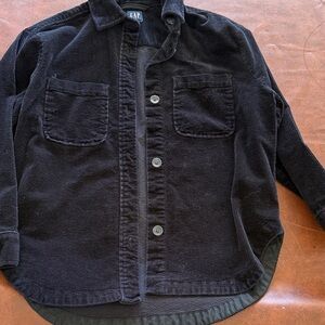 GAP Black Corduroy Shirt with Pockets